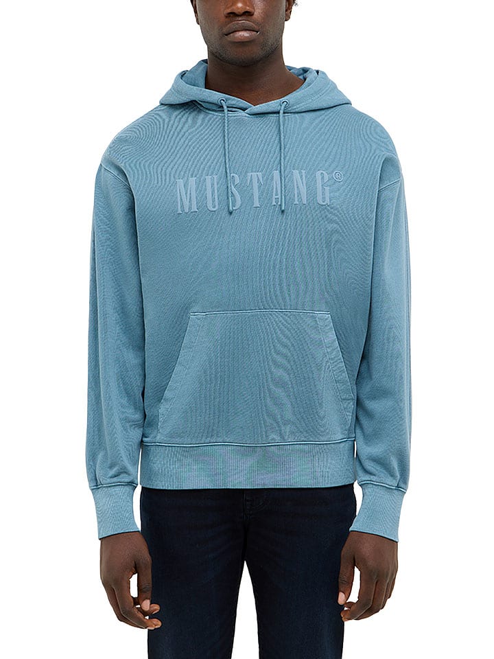 Mustang Hoodie in Blau - XL