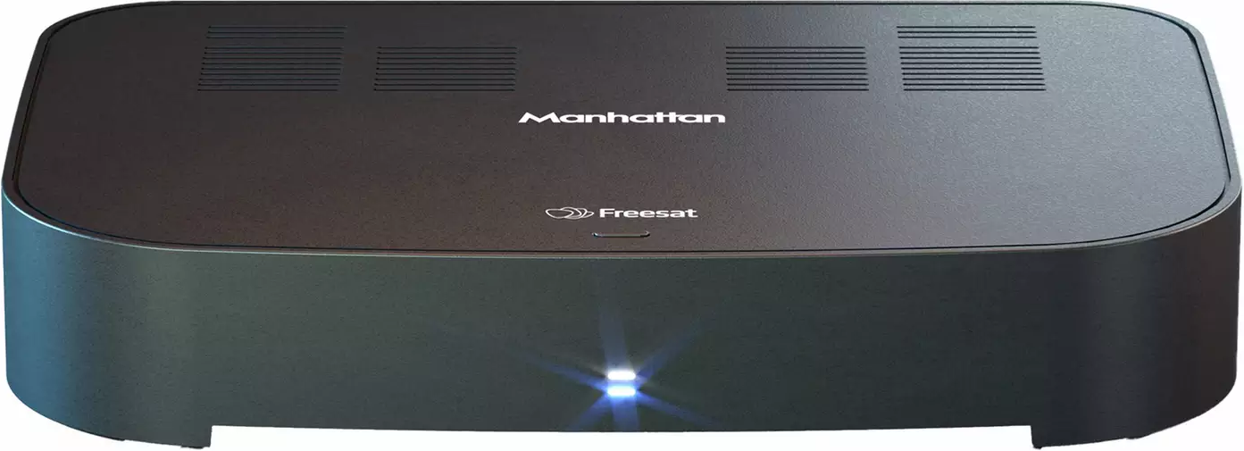 Manhattan S4-R 500GB Freesat 4K TV Recorder – Subscription-Free Satellite TV Box with Wi-Fi, Recording, Catch-Up Apps & HDMI, New