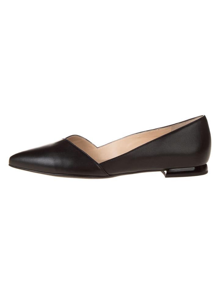 Högl Leder-Ballerinas "Boulevard" in Schwarz - 37