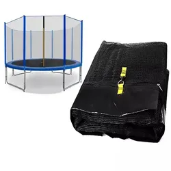 Spartan: Schutznetz für Trampolin 426 cm, blau - 4 Beine, 8 Stangen