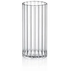 Wilmax England Wilmax Geriffeltes Geflochtenes Thermoglas Trinkglas - 300 ml, 6er Set