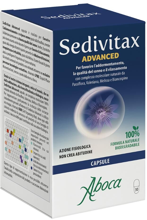 ABOCA SpA SOCIETA' AGRICOLA Aboca Sedivitax Advanced Integratore Sonno e Rilassamento - 30 Capsule