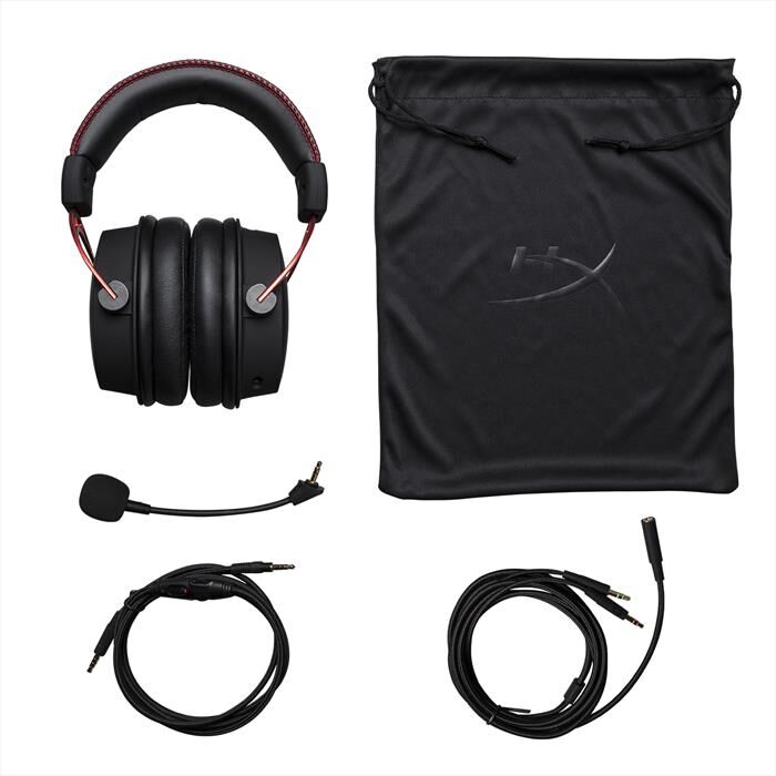 HYPERX Cuffia Pc Cloud Alpha-nero E Rosso