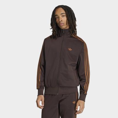 Trainingsjacke ADIDAS ORIGINALS "FIREBIRD TT", Herren, Gr. XXL, braun (auco, dubr), Obermaterial: 100% Polyester, Jacken Trainingsjacke, sportlicher Stil, für Erwachsene