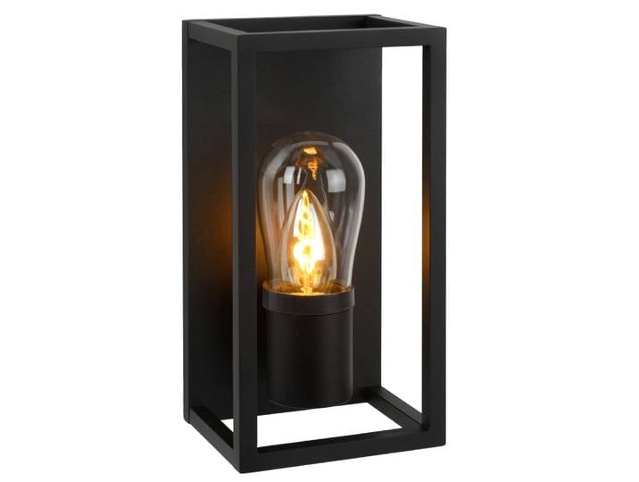 Applique murale salle de bain métal h25cm noir