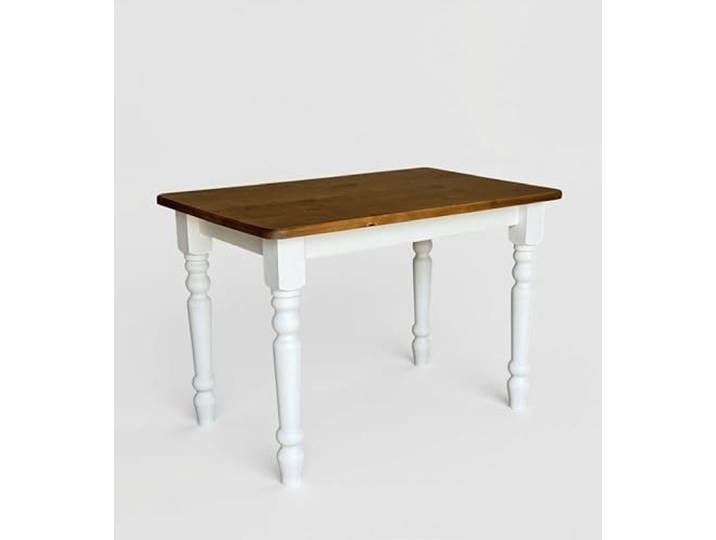 k koma Esstisch Massivkiefer, 60x130 cm, Weiß/Eichefarben, 1 Stück Tischhöhe: 75 cm. Tischplattenstärke: 2,5 cm. Für Küche und Esszimmer geeignet.