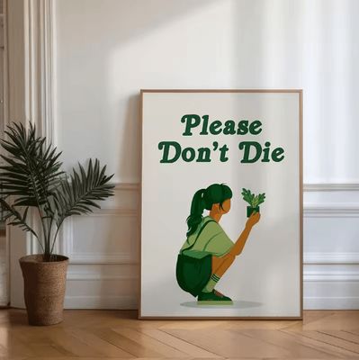 Inspire Picks Green Botanical Leaves Canvas Wall Art Calming Nature Houseplant Decor 16 30x40cm