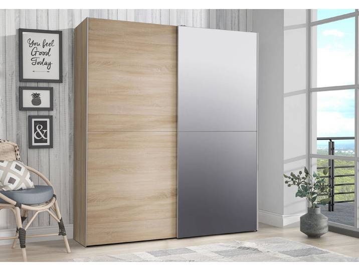 FORTE Schwebetürenschrank Schwebetürenschrank WHITE KISS
