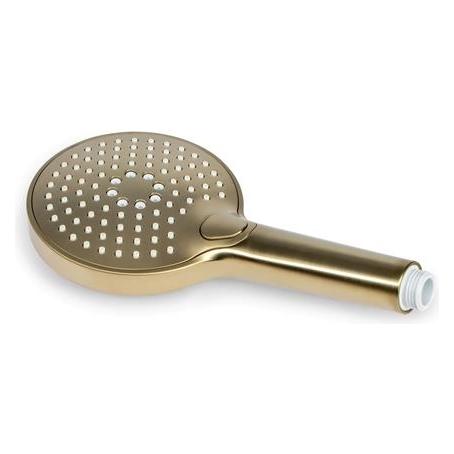 Csdk SL BLUE LABEL Handbrause mit Rub-Clean-Funktion und 3 Strahlarten - gebürstetes Gold (3 Strahlarten) (8711802074657)