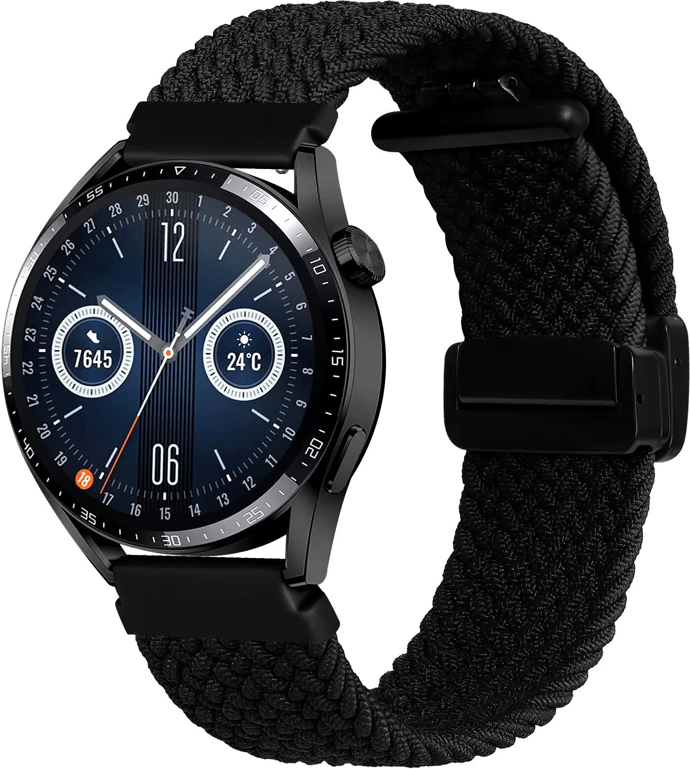 INF Bracelet de montre à fermeture magnétique tressée pour montre de 22 mm