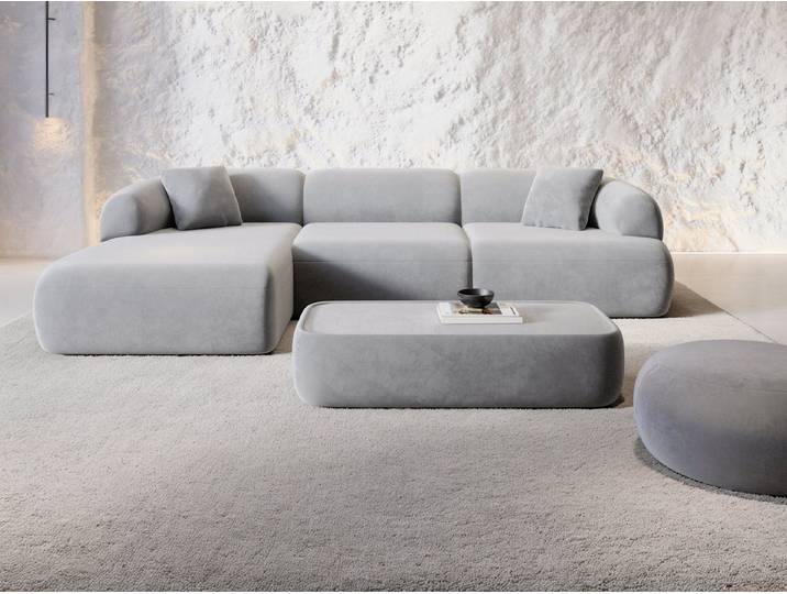 Sofa Dreams Ecksofa Stoff Ecksofa Monteluna L-Form, Ecksofa, L-Form, Zeitloser Look in L-Form, 2 Zierkissen inklusive