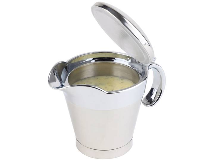 Sauciere Aps silber Edelstahl B 12.5 cm 0.4 l - Sauciere