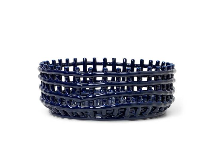 Ferm Living - Keramik Centerpiece Schale, blau