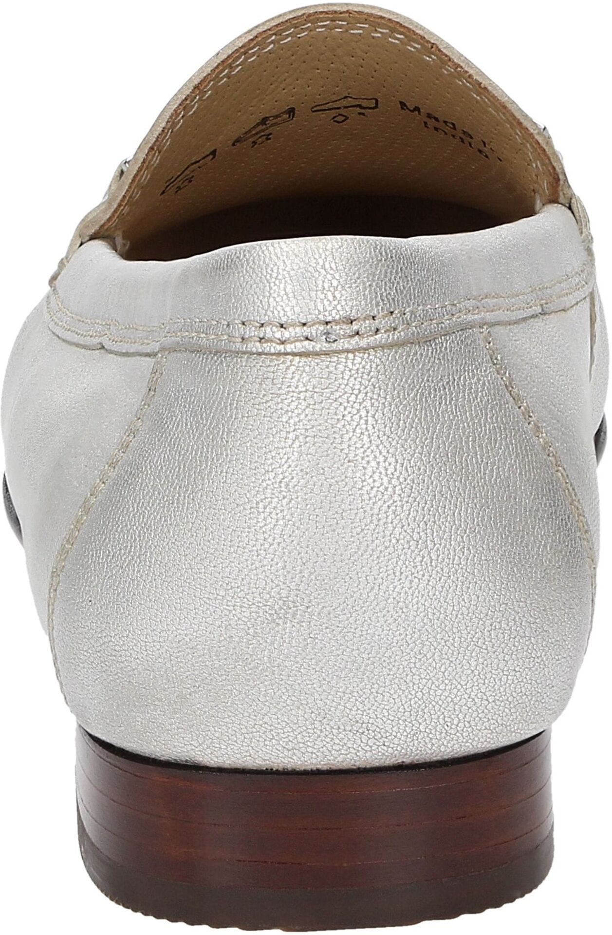 Slipper SIOUX "Cambria", Damen, Gr. 43 (UK 9), silber, Obermaterial: 100% Ziegenleder goatskin. 100% Gummi rubber., Schuhe Slipper