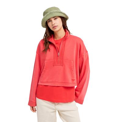 Sweatshirt ROXY "Stars Catcher", Damen, Gr. M, rosa (hibiscus), Obermaterial: 55% Baumwolle, 25% Baumwolle, 20% Polyester., Sweatshirts Sweatshirt