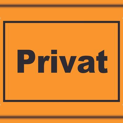 HB-Druck Privat Aufkleber schwarz-orange A2 (420x594mm)