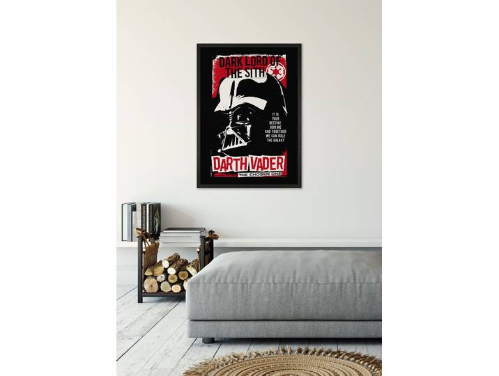 Wandbild KOMAR Star Wars Darth Vader The Chosen One , schwarz (farbe bild(er): rot,schwarz), Disney, 1 Stk., Vlies, Bilder, Wandbild, 30 x 40 cm (Breite x Höhe) - Kinderzimmer, Dekoration
