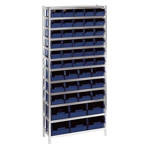 Raaco Komplet reol MIX A/31 med kasser 30 stk. af typen 5-600 12 stk. af typen 6-1100 6 stk. af typ (181143)