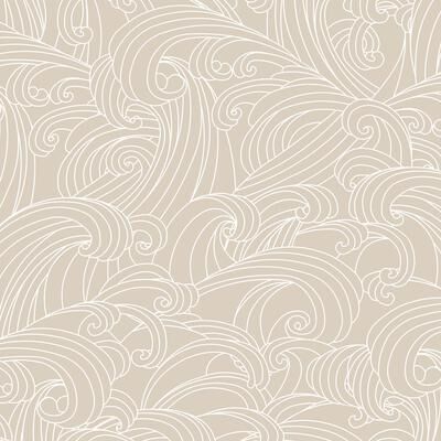 "Veer Decor Big Wave Wallpaper - Roll 20.86""x33ft"