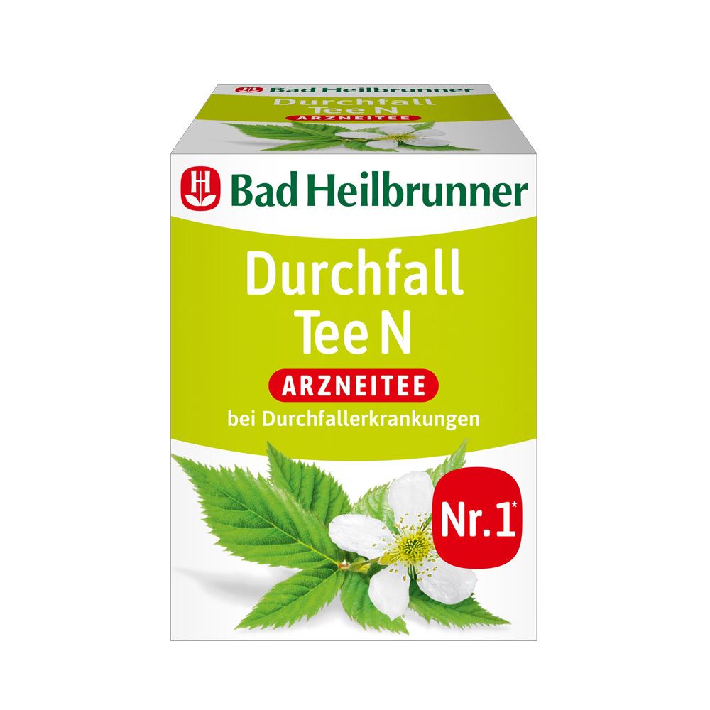 BAD Heilbrunner Durchfall Tee N Filterbeutel 8x1,5 g