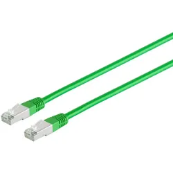 Patchkabel Cat. 5E, SF/UTP, grün, 50m