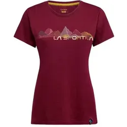LA SPORTIVA Damen kurzarm Da Peaks T-Shirt W, Größe S in Rot Rot