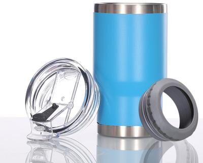 Lush Living Finds Arctic Sip Insulated Can Cooler Tumbler With Bottle Opener For Cans & Bottles blue