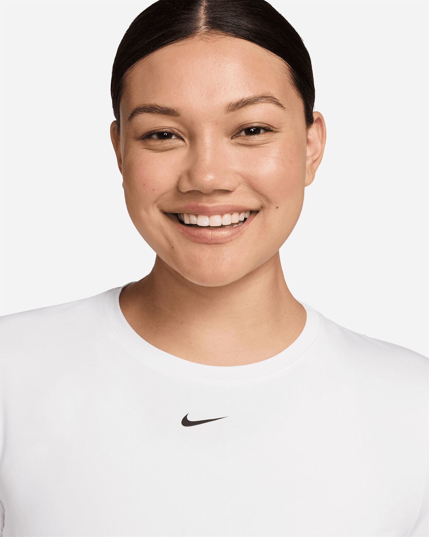 Nike Dri Fit One Classic Small Logo W - T-shirt Training - Donna - Bianco M