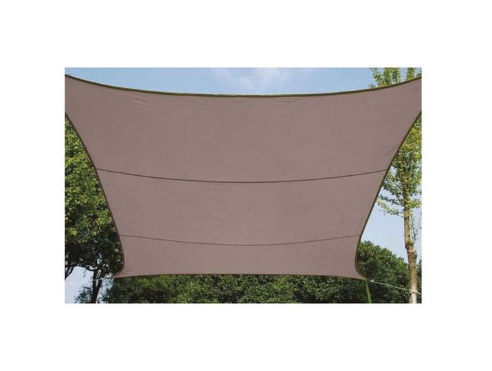 Sonnensegel Perel 360 cm Quadratisch - Farbe: Braun - Sonnensegel
