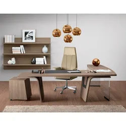 Moderner Schreibtisch L-Form Eiche Lorrus