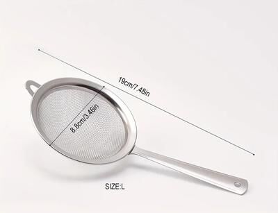 Uplifted Finds Professional Stainless Steel Matcha Sifter And Ultra Fine Mesh Tea Strainer For Ceremonial Prep silver 8.5 Cm