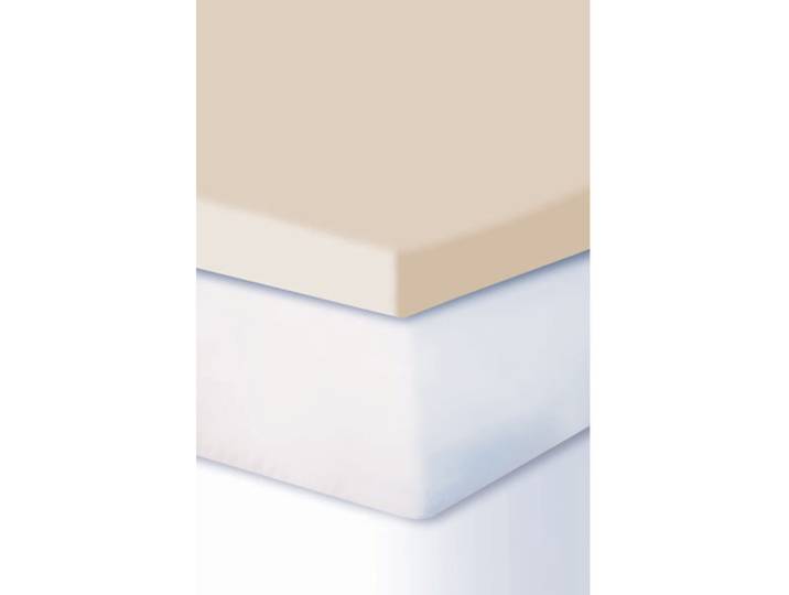 Living Home Fixleintuch Leira natur Baumwolle/Kunstfaser 160 x 220 cm - Material: 97% Baumwolle, 3% Elasthan