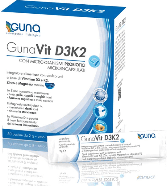 Guna vit D3K2 Integratore Multivitaminico 30 Stick