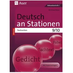 Deutsch an Stationen SPEZIAL Textsorten 9-10, Schulbücher von Winfried Röser