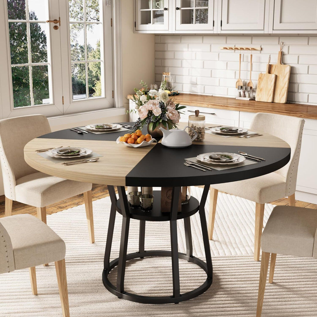 Brambly Cottage Dining Table Oak Wood / Black