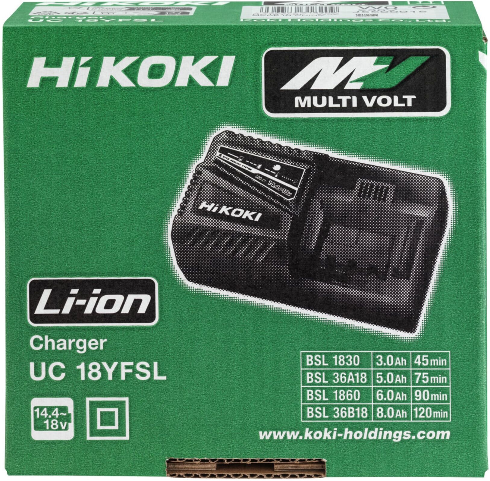 HiKOKI Akku-Ladegerät UC18YFSL 14,4/18V (UC18YFSLW0Z)