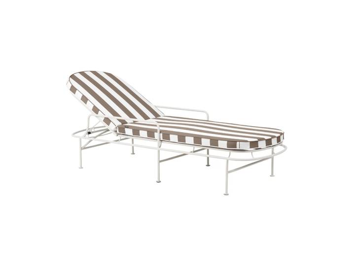 Brafab Chaise longue Arts 196x96 cm Soft White-beige rayures