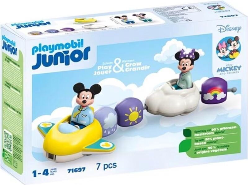 Playmobil Junior Disney Mickey Y Minnie Tren Nube 71697 Talla Única Unisex
