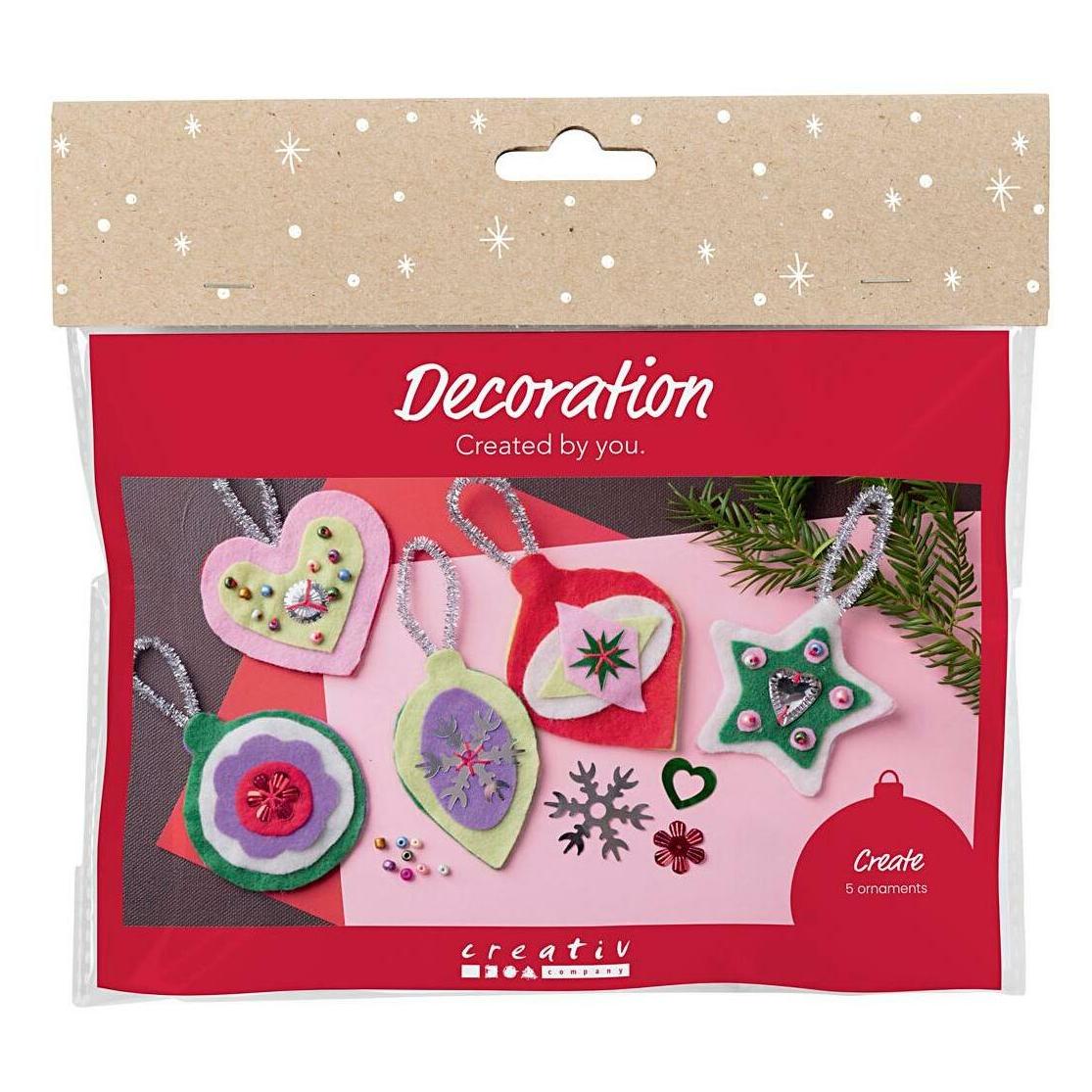 Creativ Company Bastelset Dekoration Weihnachten, Detailfarbe: Mehrfarbig (977833)