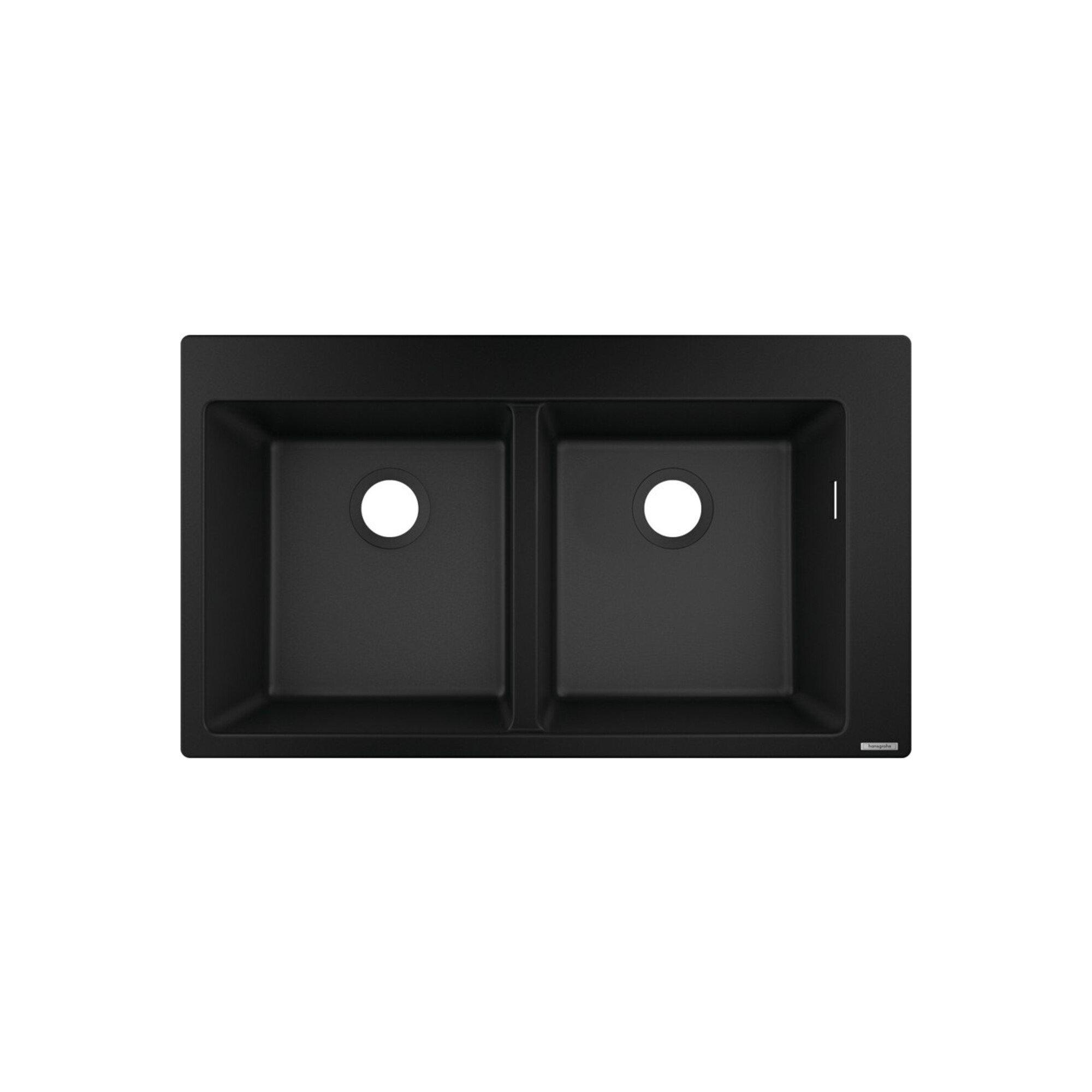 hansgrohe Einbauspüle S510-F770 370/370 860x490mm, 2 Beck., HL vord, gsw (43316170)