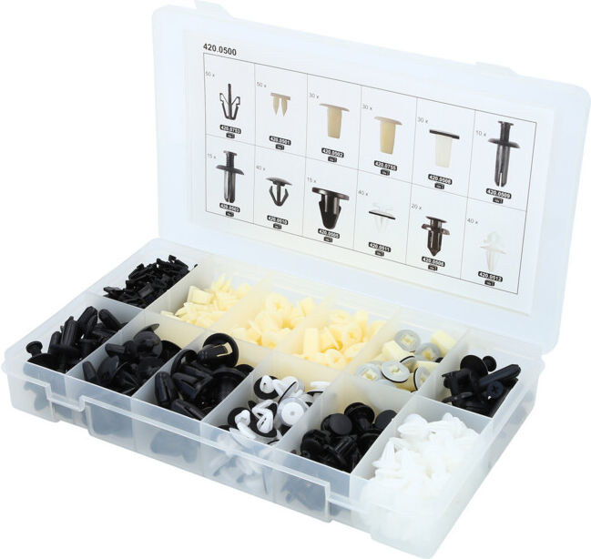 Jeu de clips de fixation - Mitsubishi, 370 pcs ; KS Tools (420.0500)