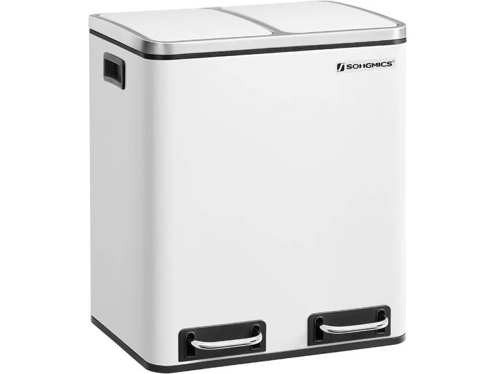 Mülleimer Küche Mülltrennsystem Softclose Wolkenweiss