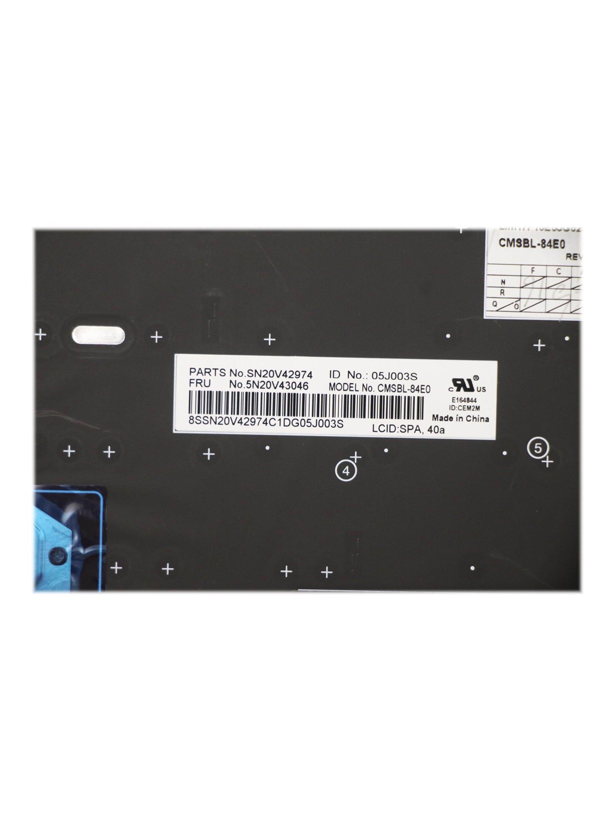 Lenovo - notebook replacement keyboard - with Trackpoint - QWERTY - Spanish - black - Laptop Ersatztastatur - Spanisch - Schwarz