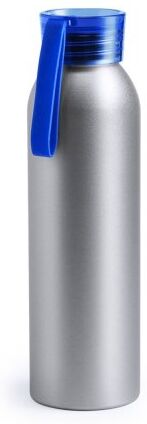 Borraccia Tukel 650ml in alluminio argento con tappo colorato Personalizzate o neutre