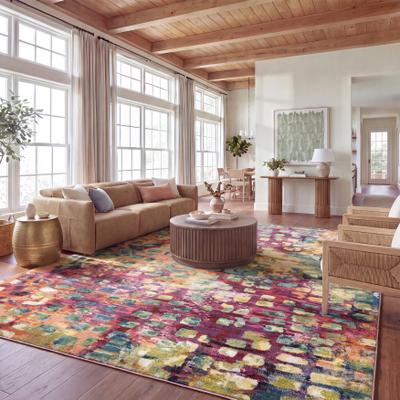 SAFAVIEH Monaco Shiloh Boho Abstract Modern Watercolor Area Rug