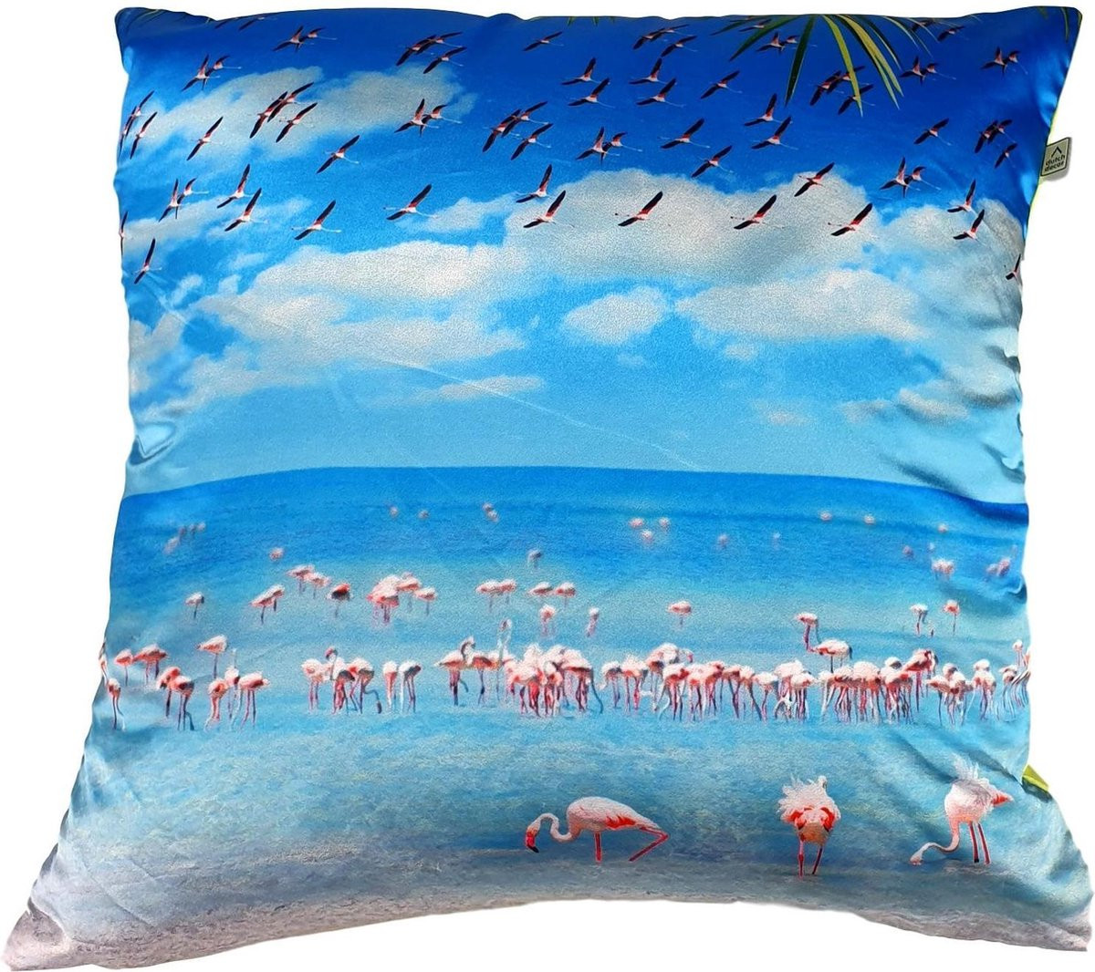Sierkussenhoes Flamingo - 45 x 45 cm - Polyester - Vierkant
