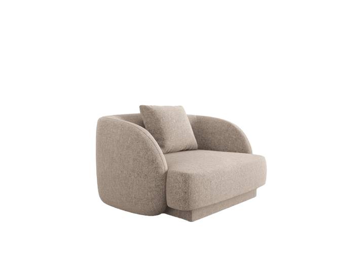 Design Sessel „Tulum“ Chenille Beige chosen by Bloomingloft