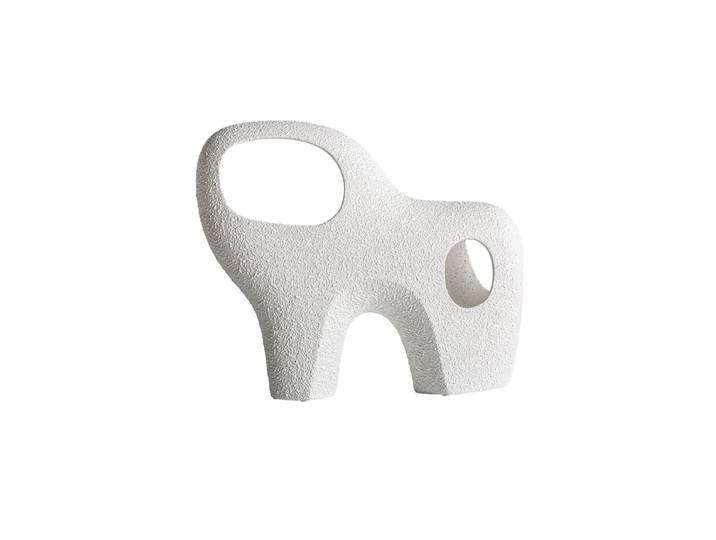 Grosses Design Objekt „Gissel“ Keramik Weiss Vical Home