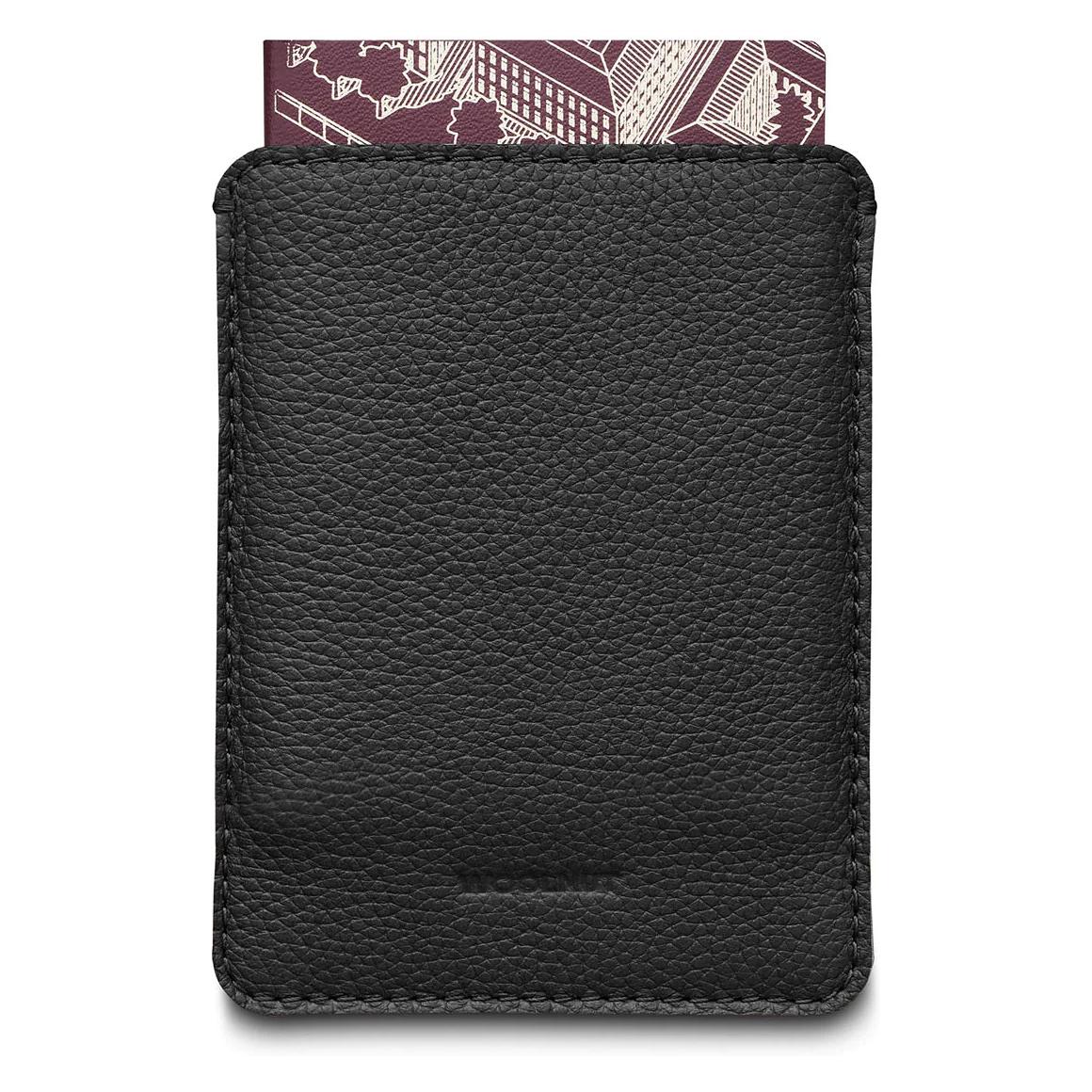 Woolnut Leather Passport Sleeve, black (Reisepasshülle) (54012541)