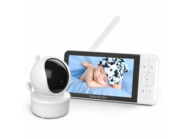 Tuya Wifi bébé moniteur 2.4GH WiFi 1080P caméra vision nocturne Notifications de mouvement et sonore humidité prise en charge téléphone App contrôle